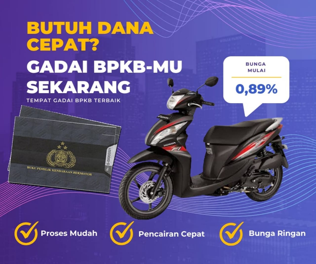 Pinjaman Dana Jaminan Bpkb Motor Honda Spacy Sw Dapat Pinjaman Berapa? Seperti Ini Simulasinya
